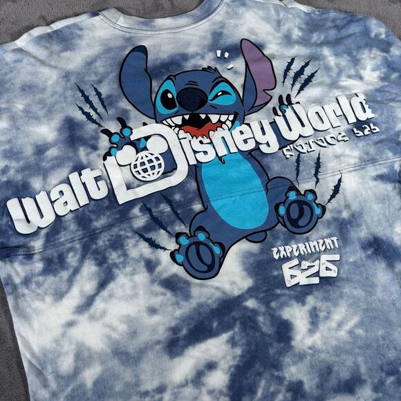 Stitch Spirit Jersey Walt Disney World Tie Dye Long Sleeve M Experiment 626 - Picture 3 of 9